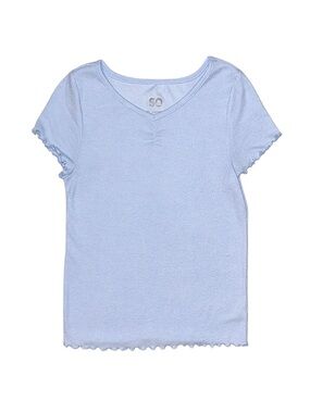 SO Girl's Blue Short Sleeve Shirt Size XL 14/16